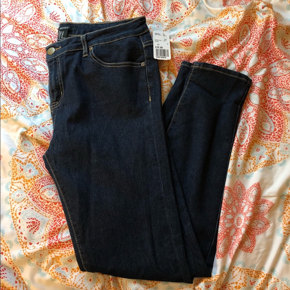Dark blue Forever 21 skinny jeans, Sz. 31